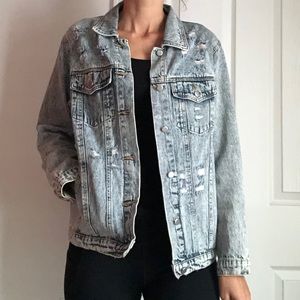 Distressed Denim Jacket